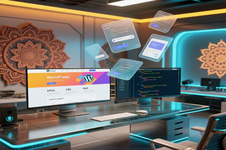 A collage of modern website designs by Creativoxa