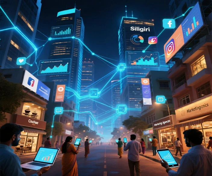 Team collaborating on a digital strategy